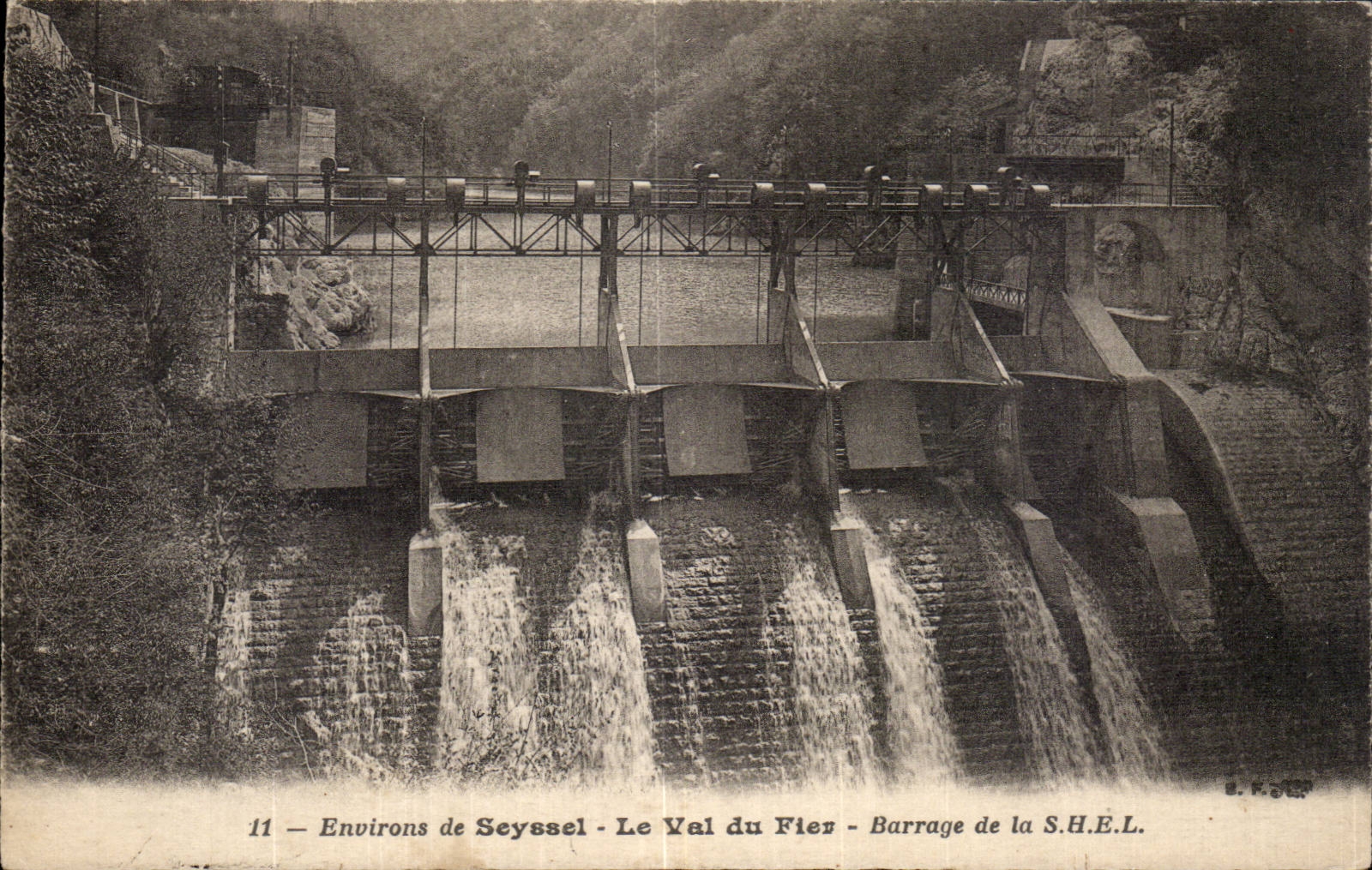 Environs de Seyssel - Le Val du Fier - Barrage de la S.H.E.L.