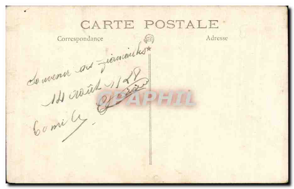 CARTE PHOTO Fantaisie - Couple - portrait - CPA  — Rückseite