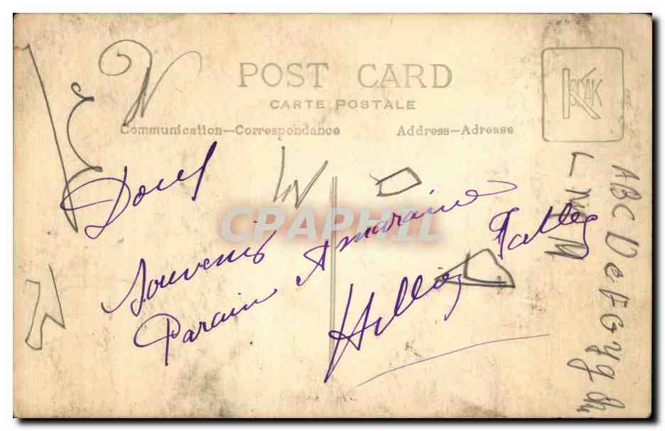 CARTE PHOTO Fantaisie - Proud Couple - CPA  — Rückseite
