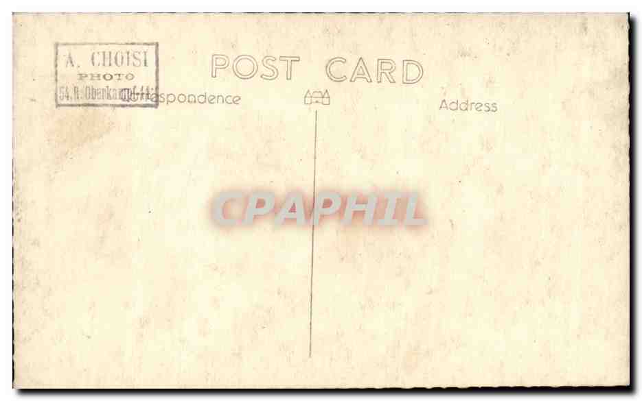 CARTE PHOTO Fantaisie - Couple - happy pair taking a walk - chien - dog - CPA  — Rückseite