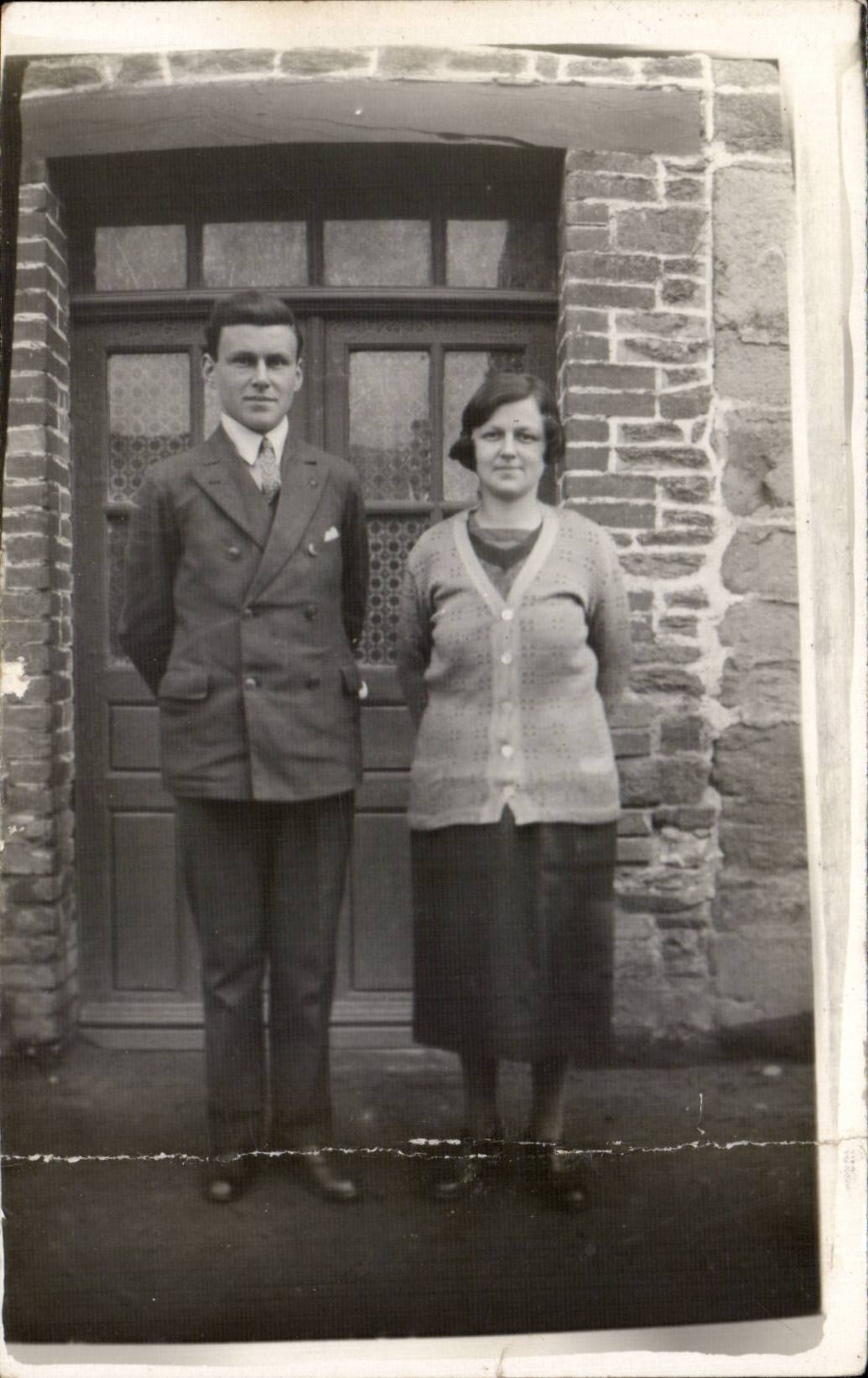 CARTE PHOTO Fantaisie - Couple - CPA 