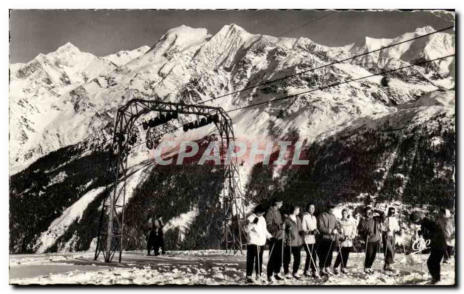 Les Contamines — Mont Blanc — Téléski de Montjoie — éditeur Le Fayet