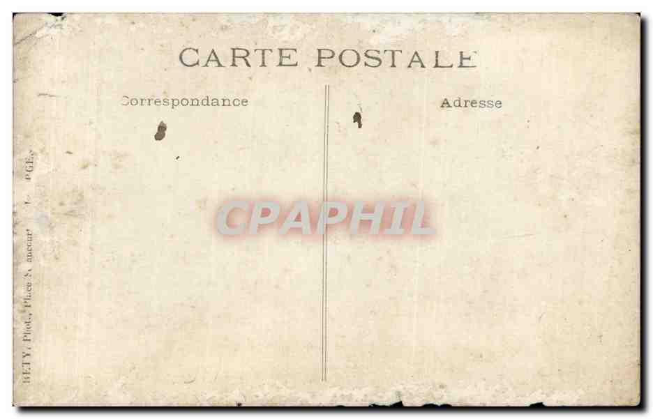 CARTE PHOTO Couple Femme Homme — Back