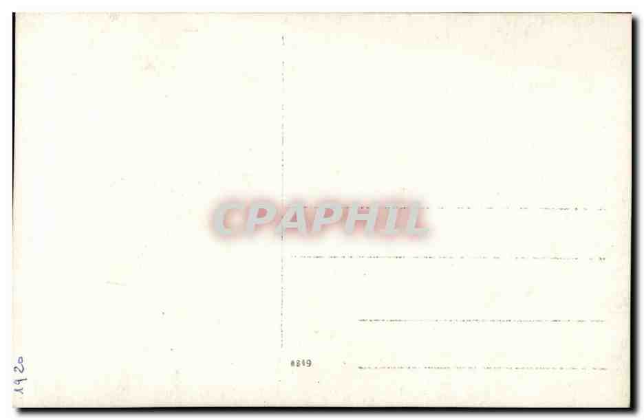 CARTE PHOTO Couple Femme Costume Folklore — Rückseite