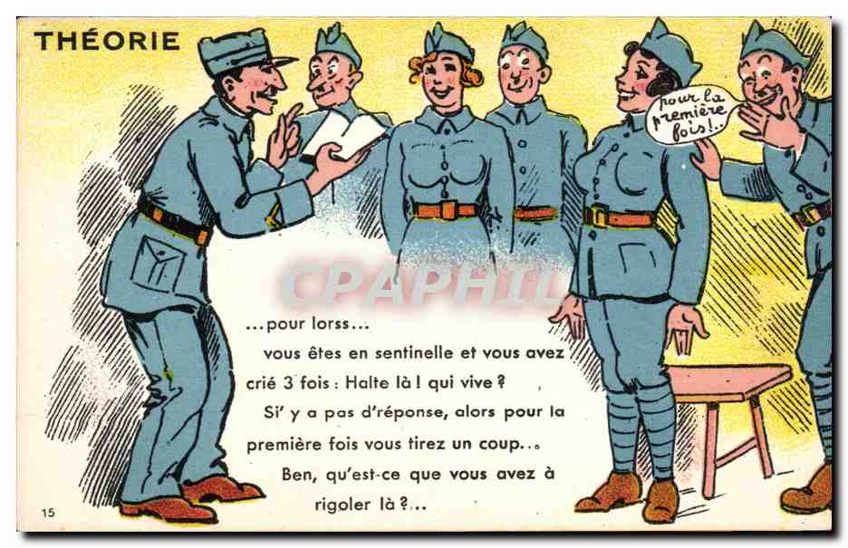 Théorie — humour militaire — J. Norzis, Édit. Nantes