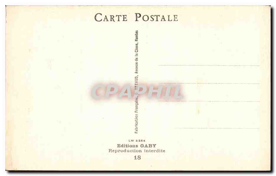 Quand un planton... — caricature militaire — Éditions GABY, n° LW 2254 — Reverso