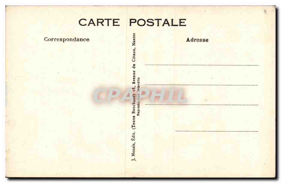 Au bal musette — scène de danse militaire — J. Nozais, Édit. Nantes — Reverso