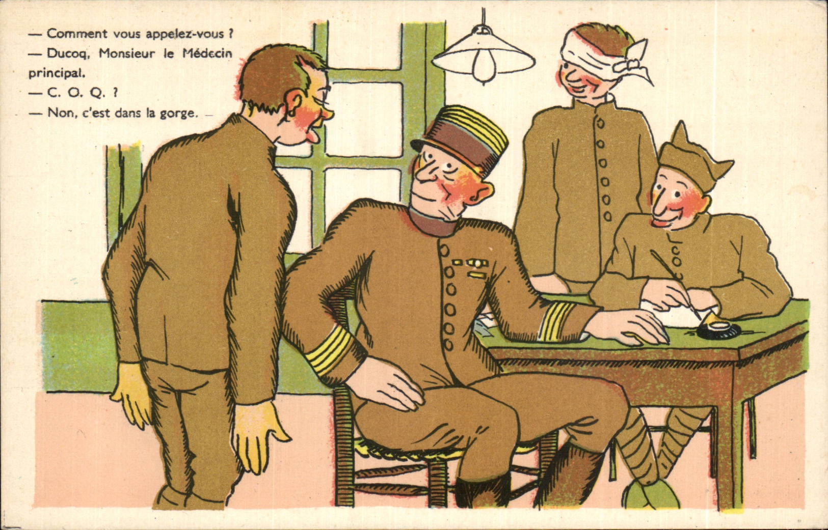 Serie M-123 — P-C PARIS — Militärischer Wortspiel