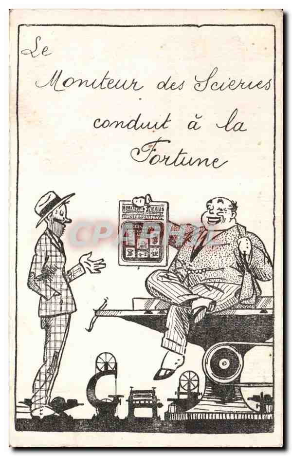 Le Monteur des Scières conduit à la Fortune — caricature industrielle — éditeur inconnu