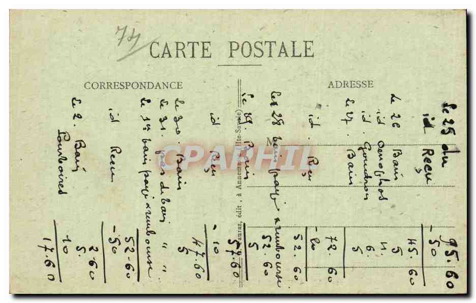 LE FAYET-ST-GERVAIS-LES-BAINS — L'Hôtel de Savoie — éditeur anonyme, n° 214 — Reverso