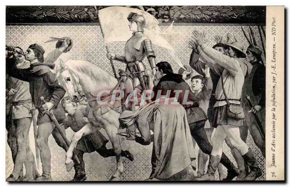 CPA Jeanne d'arc acclamee par la population par Lenepveu 