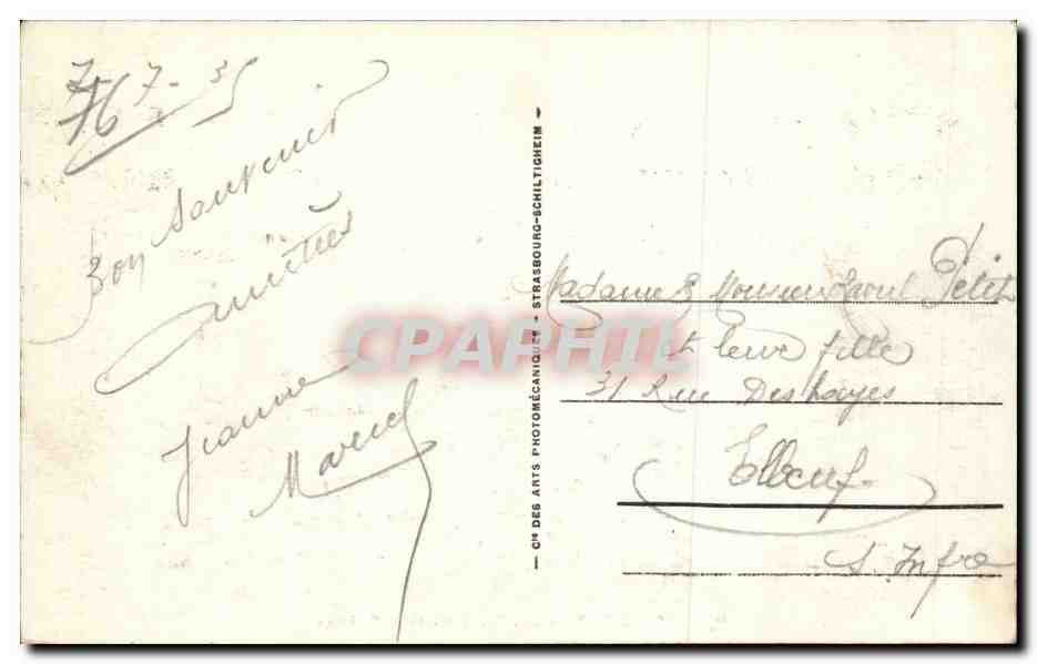 CPA Dieppe Les tourelles et le chateau — Verso