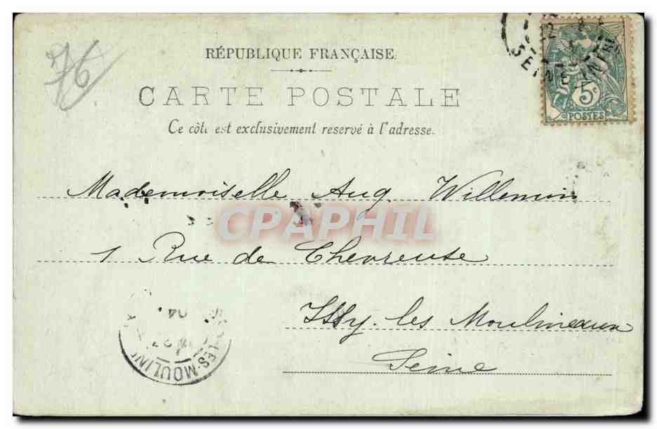 CPA Dieppe Effet de vagues — Rückseite