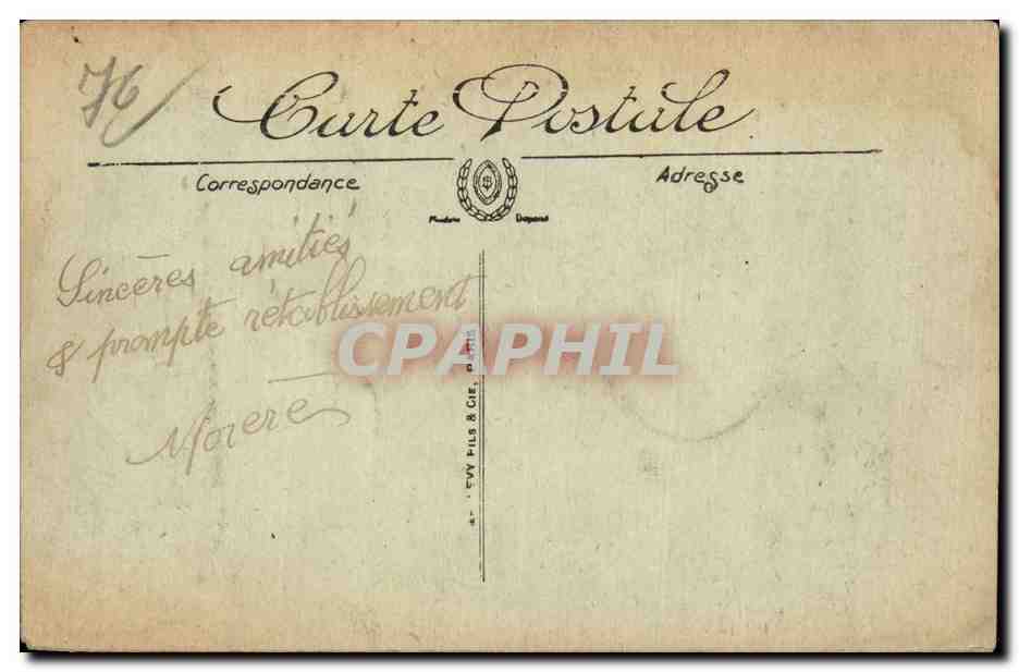 CPA Dieppe Vue generale — Rückseite