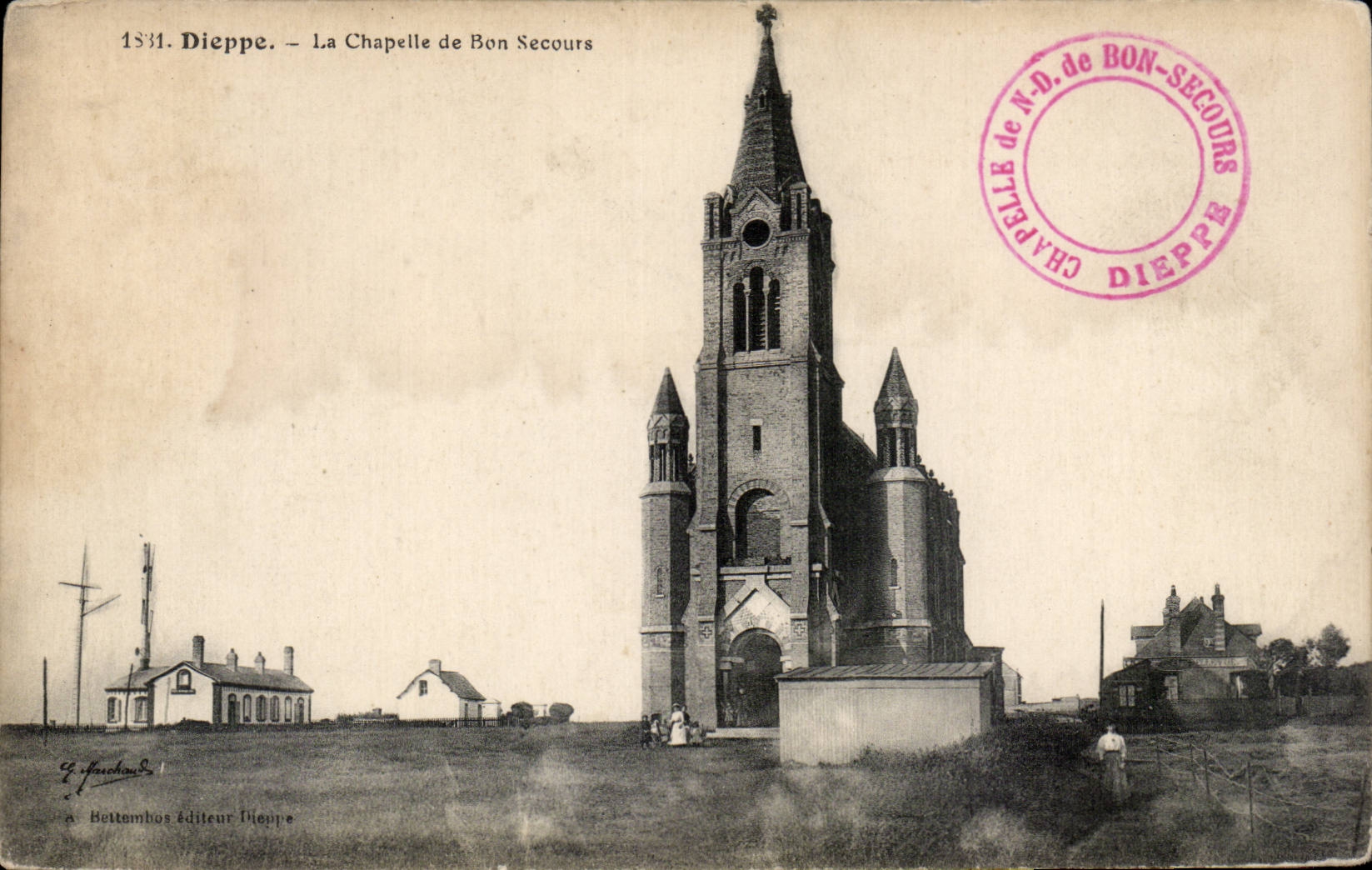 CPA Dieppe La chapelle de Bon Secours