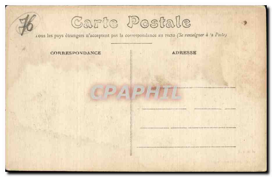 CPA Dieppe La chapelle de Bon Secours — Rückseite