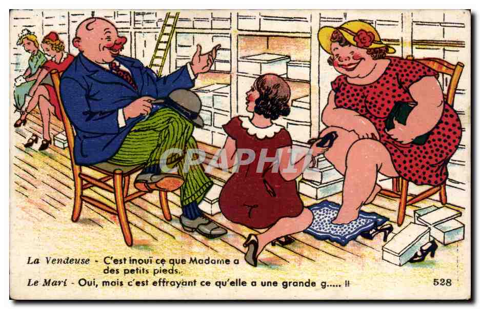 La Vendeuse et le Mari — scène humoristique — A.P.F. NANTES n°528