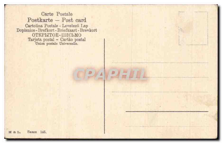 CPA Fantaisie Cavalier sur sa monture Hippisme — Verso