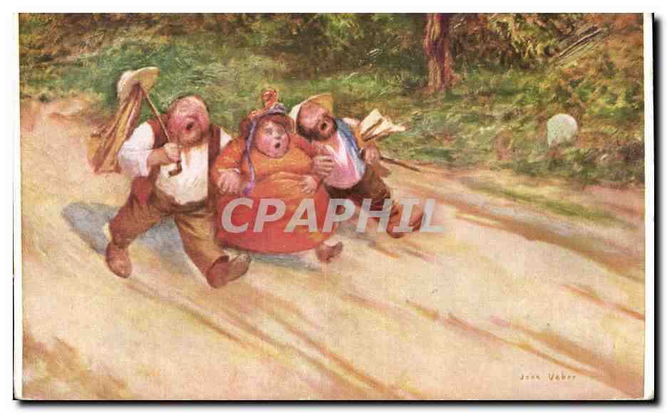 CPA Fantaisie Weber Trois bons amis 