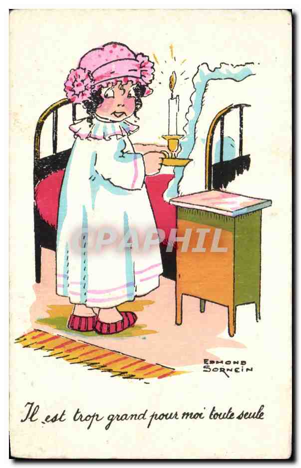 CPA Fantaisie Il est trop grand pour moi toute seule Edmond Sornein