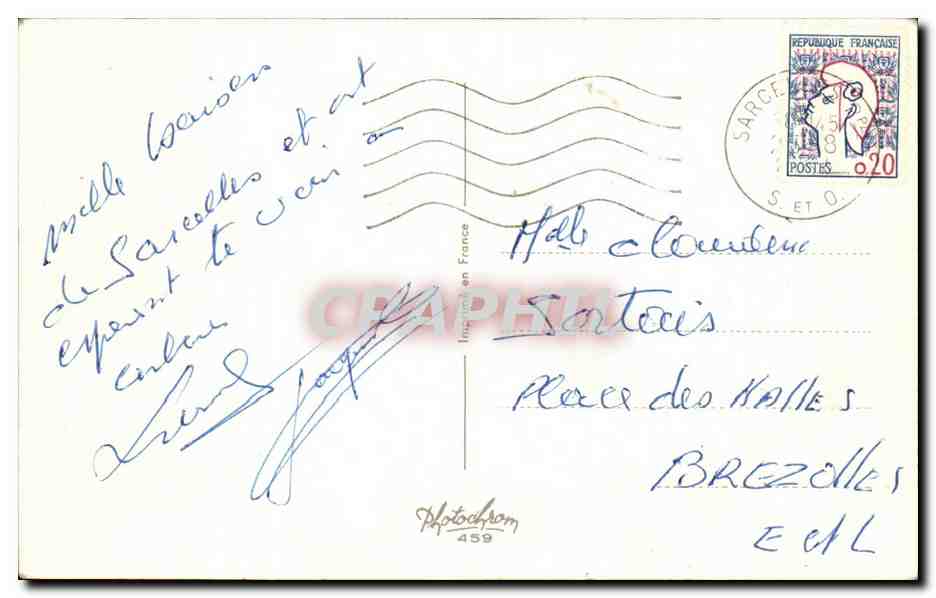CPA Fantaisie Humour Vacances delicieuses — Verso