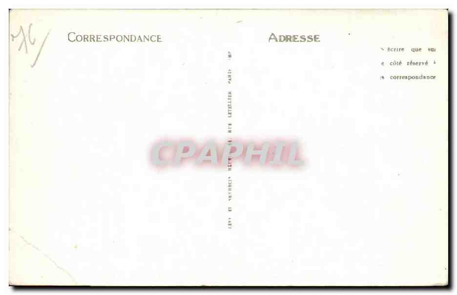 CPA Dieppe Le casino (Raoul Jourde) — Verso