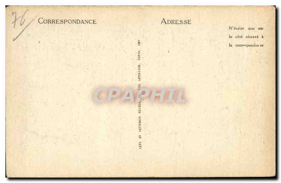 CPA Dieppe Le puits sale — Rückseite