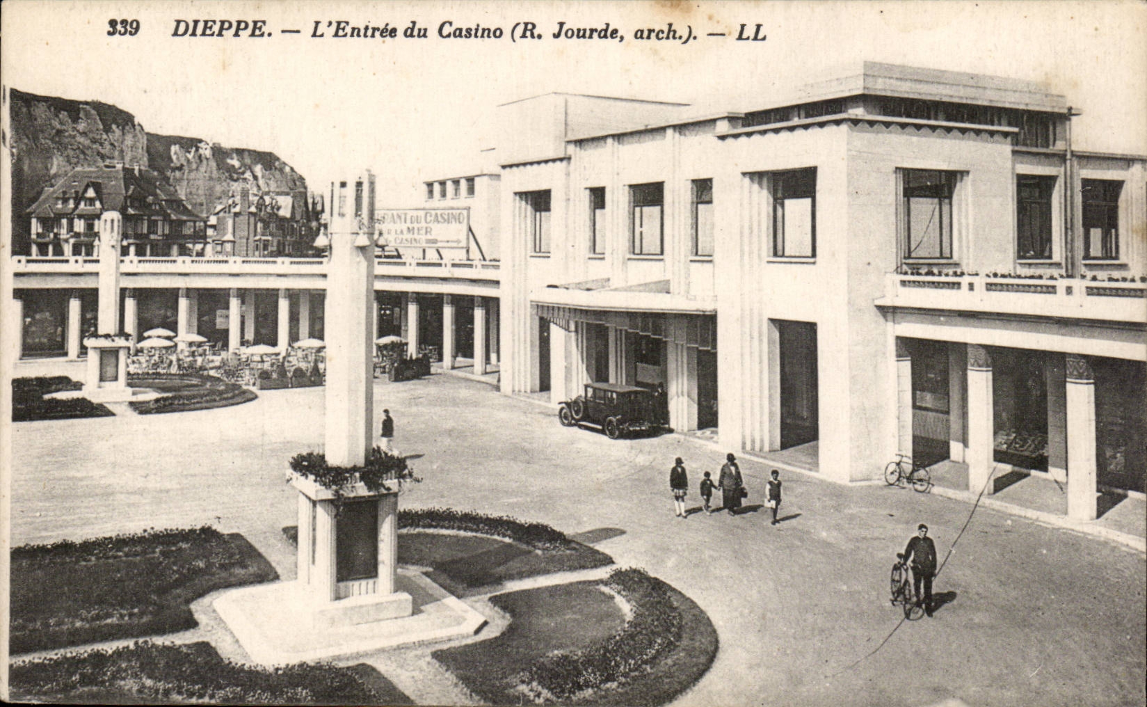 CPA Dieppe L'entree du casino
