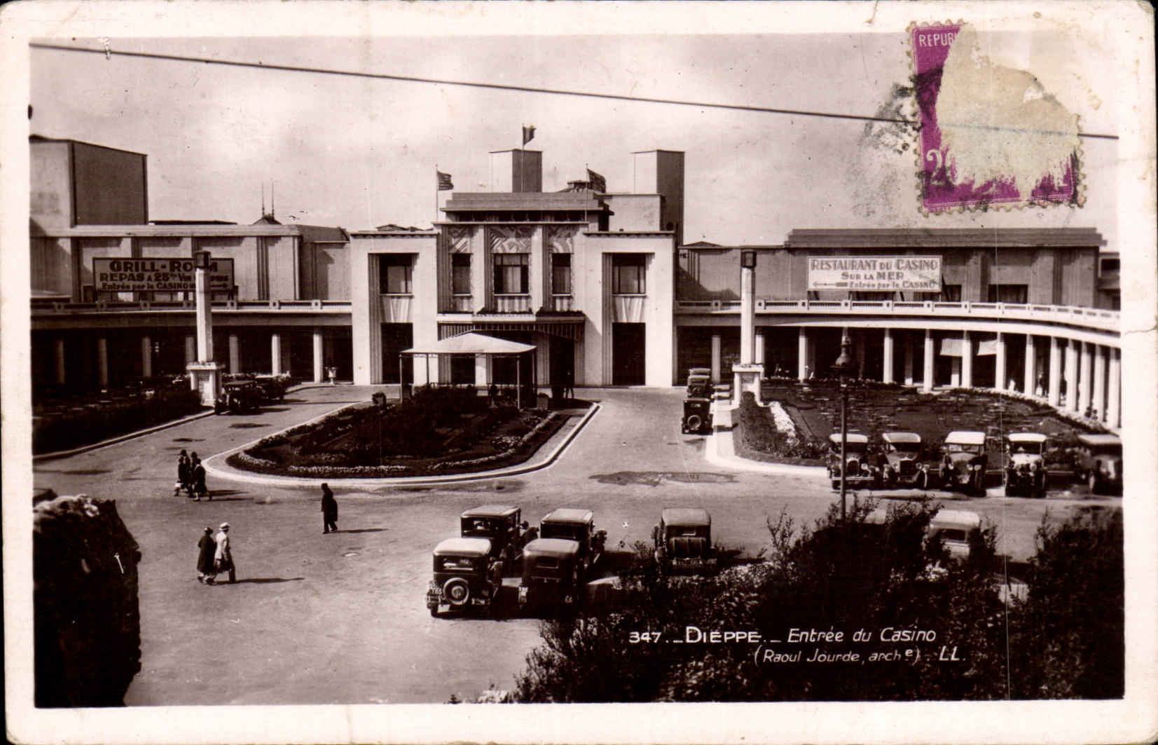 CPA Dieppe Entree du casino 
