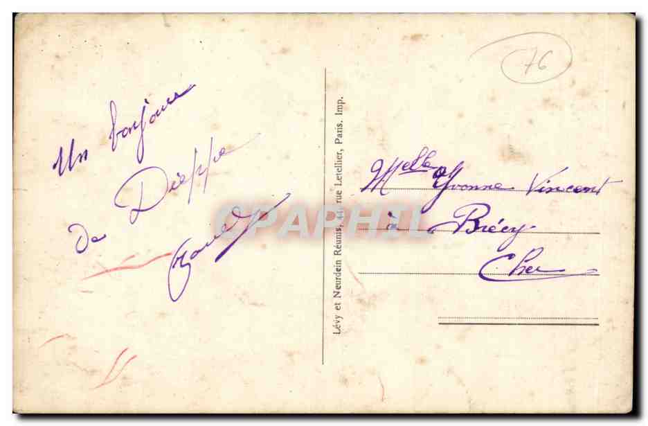CPA Dieppe Entree du casino  — Rückseite