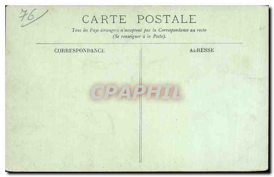 CPA Dieppe La jetee un jour de tempete — Rückseite