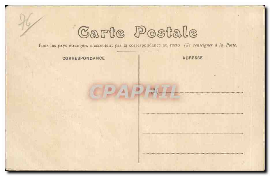 CPA Dieppe Le vieux chateau — Rückseite
