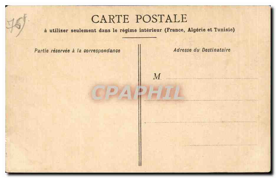 CPA Dieppe Vue generale prise de la falaise du vieux chateau — Verso