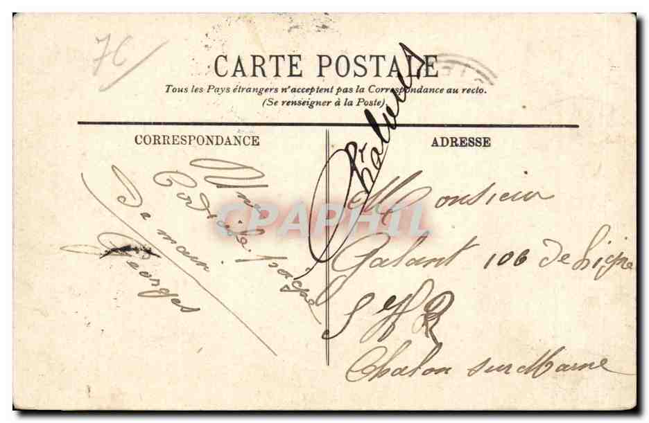 CPA Dieppe Panorama pris du chateau — Rückseite