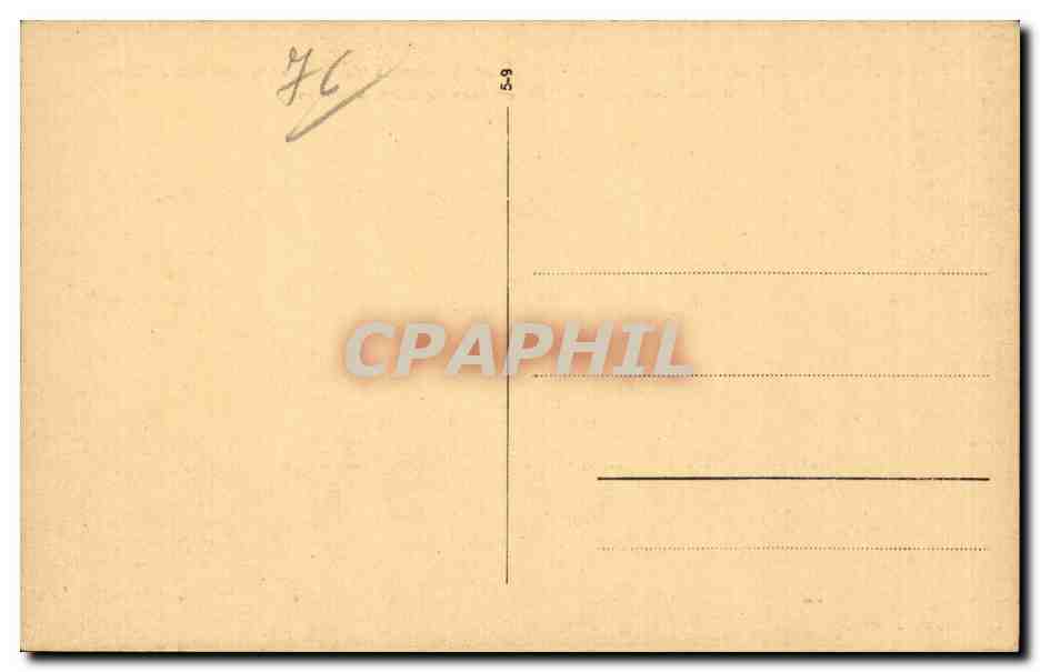 CPA Dieppe Bibliotheque Collection retrospective des aquarelles d'Amedee Feret La tour des Crabes (1818) en face la gare — Verso