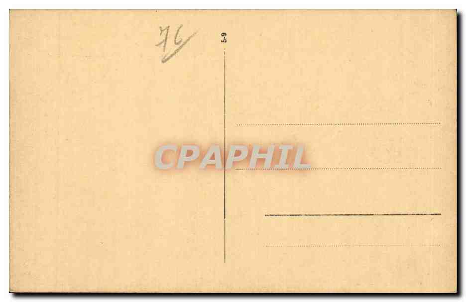 CPA Dieppe Bibliotheque Collection retrospective d'apres la aquarelles d'Amedee Feret La porte de la Barre  — Verso