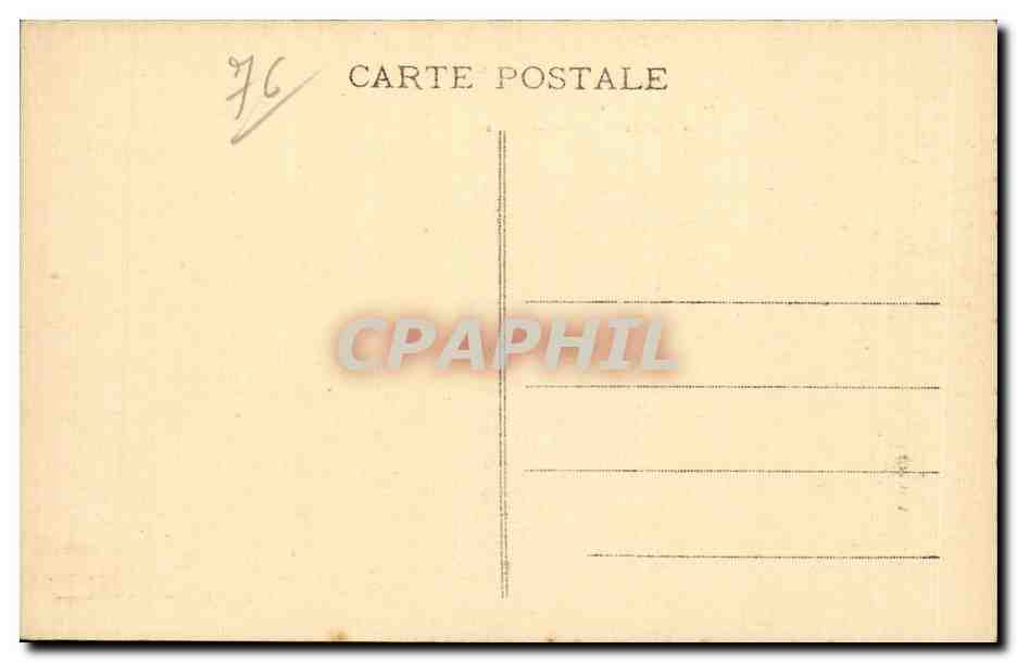 CPA Dieppe Bibliotheque Collection retrospective d'apres la aquarelles d'Amedee Feret Porte Gosselin Rue de la Moriniere — Verso