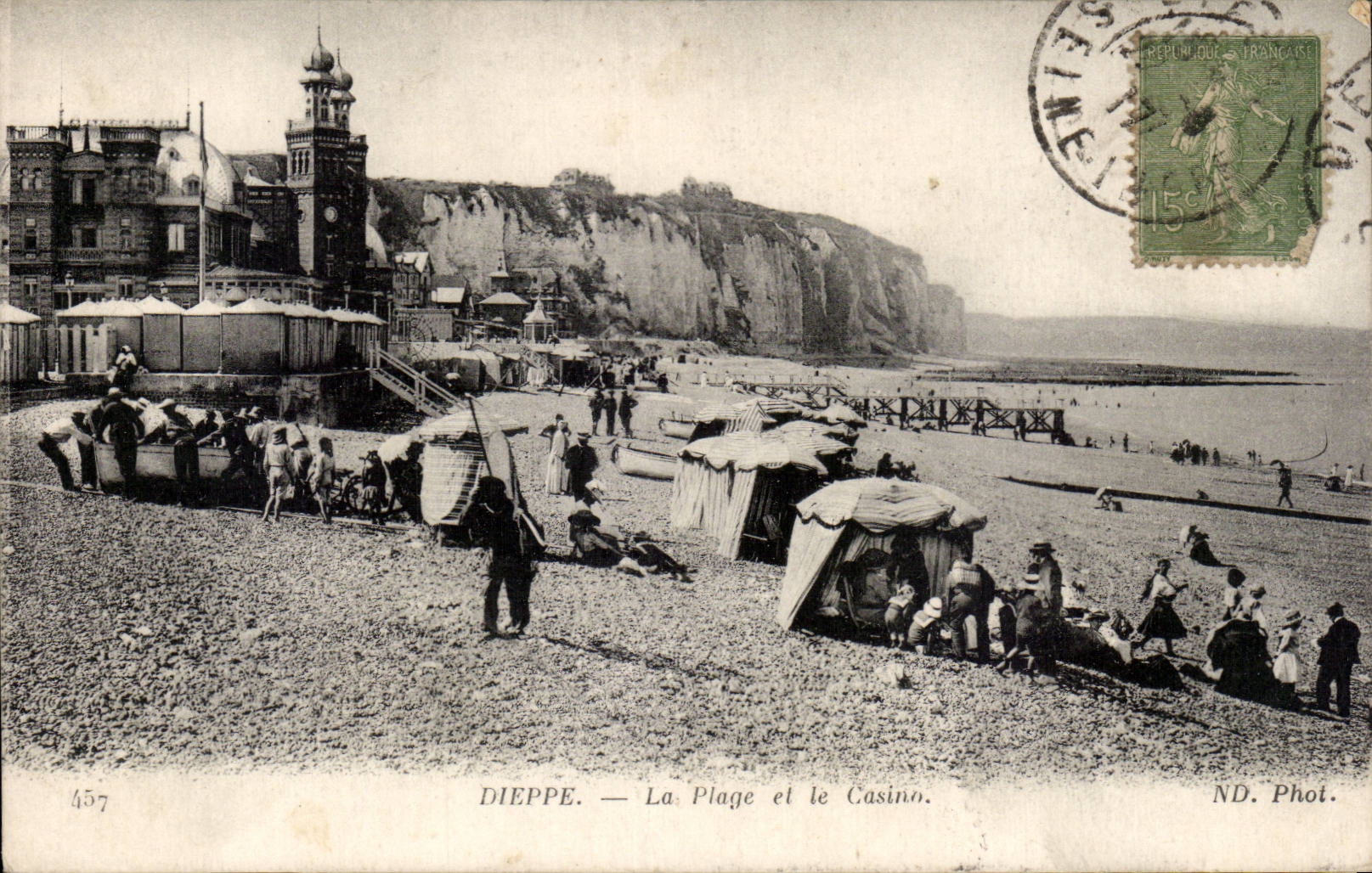 CPA Dieppe La plage et le casino