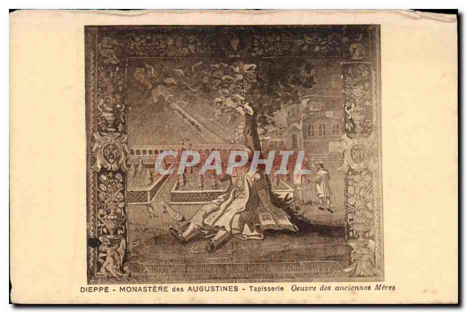 CPA Dieppe Monastere des Augustines Tapisserie Oeuvre des anciennes Meres 