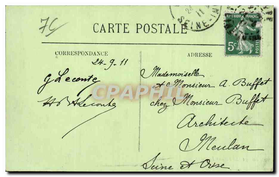 CPA Dieppe Le Pollet — Rückseite