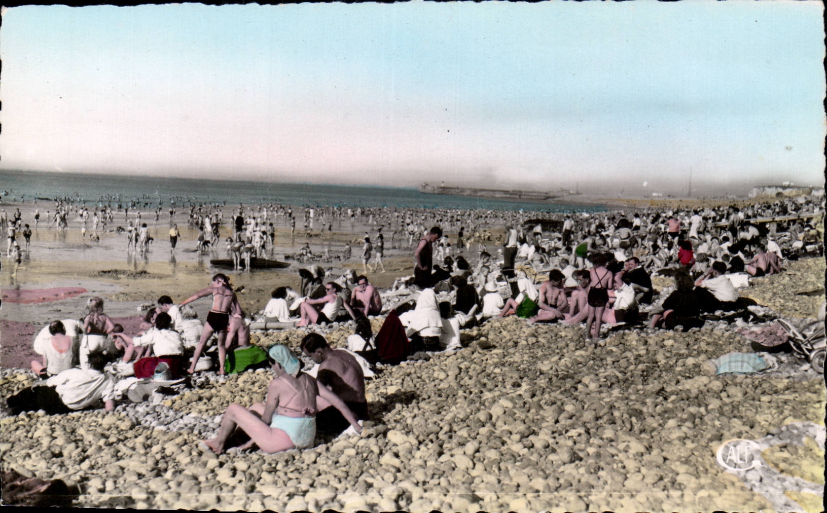 CPA Dieppe La plage