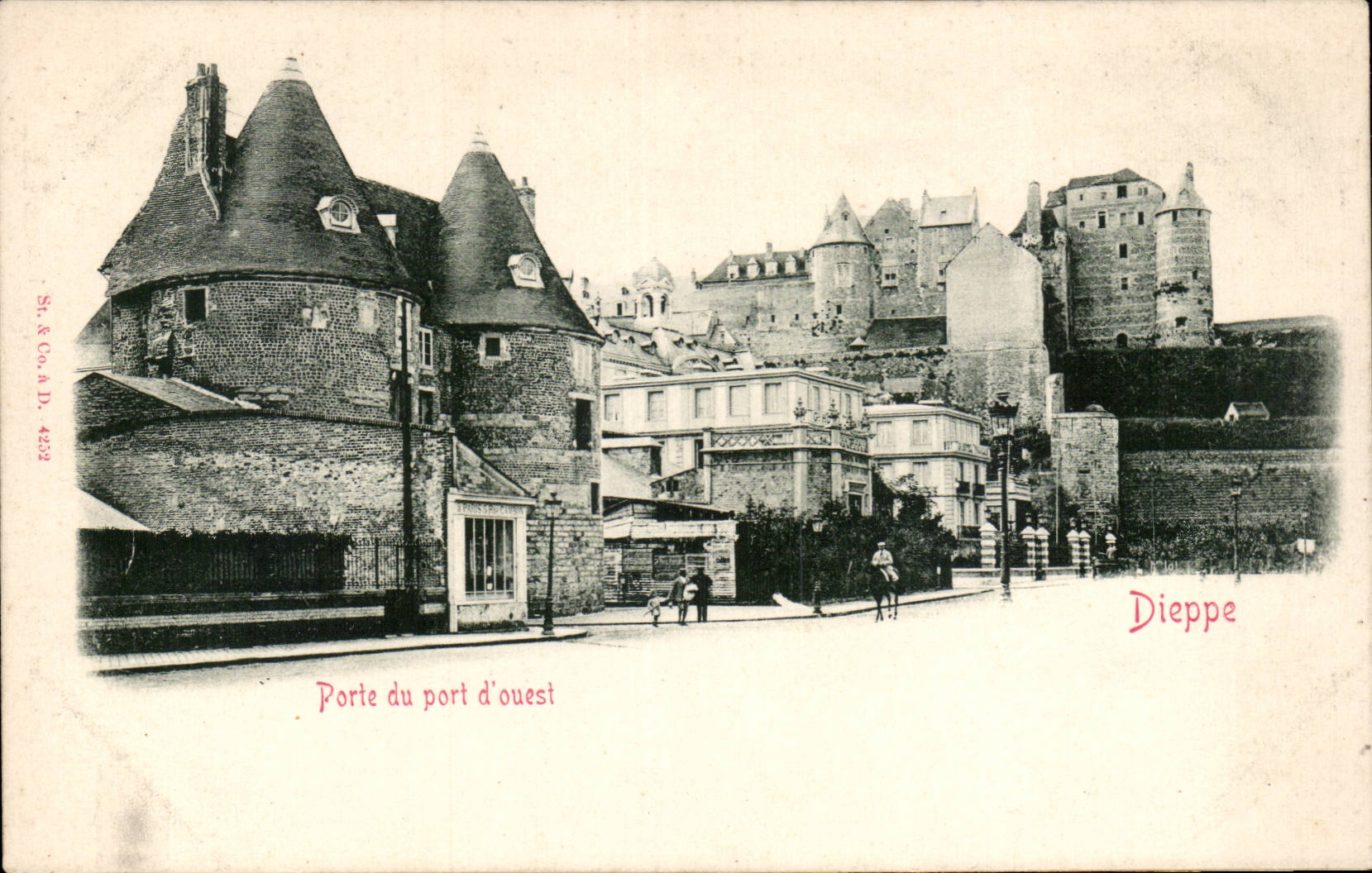 CPA Dieppe Porte du pont d'Ouest