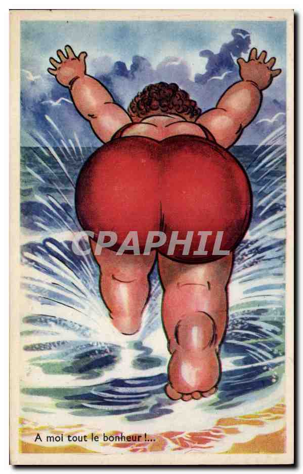 CPA Fantaisie Illustrateur A moi tout le bonheur ! Femme forte