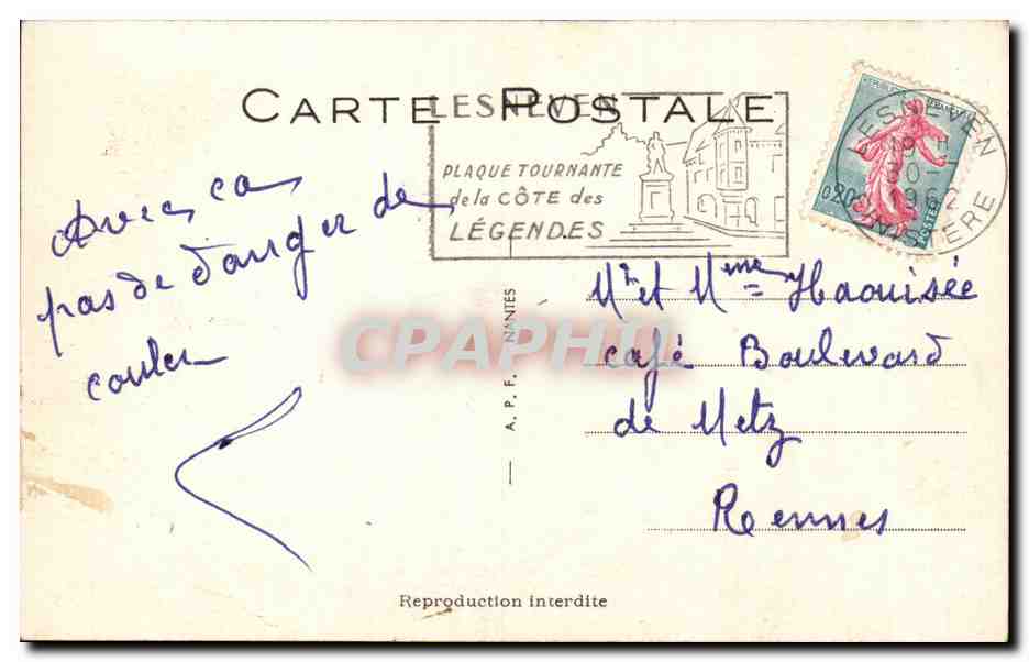CPA Fantaisie Illustrateur Humour Femme forte ohe !!! on va pouvoir partir Bateau — Rückseite