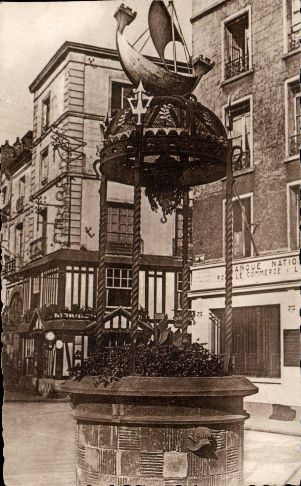 CPA Dieppe Le puits sale