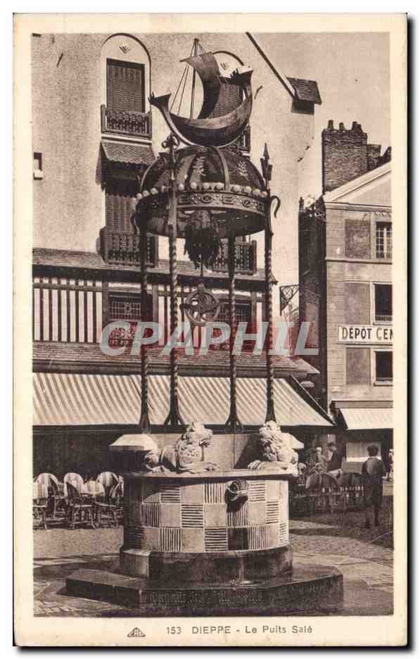 CPA Dieppe Le puits sale