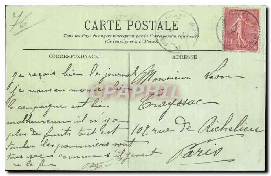 CPA Dieppe Le boulevard maritime et la plage — Rückseite