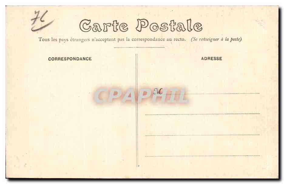 CPA Dieppe Notre Dame du Pollet — Rückseite