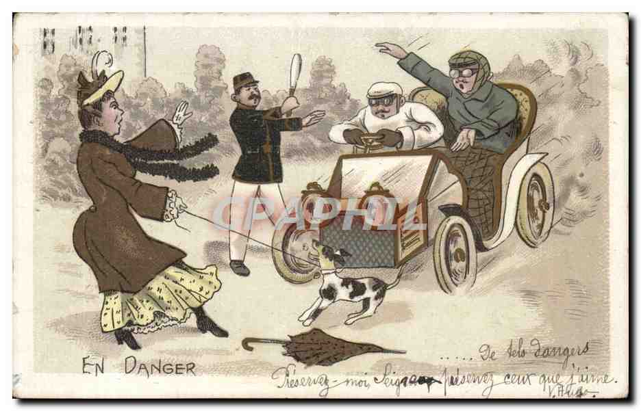 En Danger — Caricature de voiture à moteur — V. Attaque