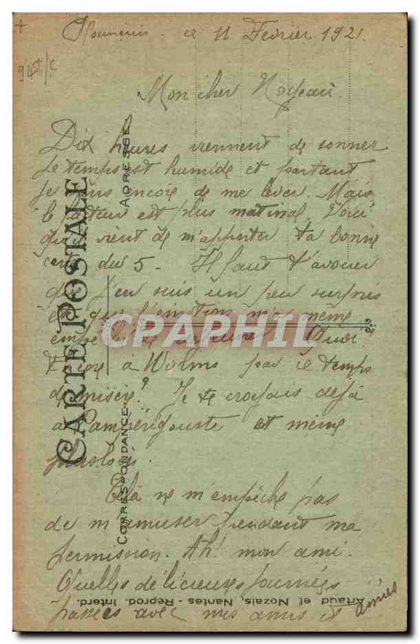 Le casque-souvenir — humoristique — éditeur Corr. Reprod. Nantes, n° 138 — Verso